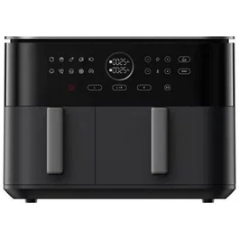 Xiaomi MAF-D1001 Freidora de Aire Dual Zone Air Fryer Inteligente, 10L Capacidad (3.5L + 6.5L), 2700W, 9 Modos, 101 Recetas, Interior Metálico Antiadherente, Negro